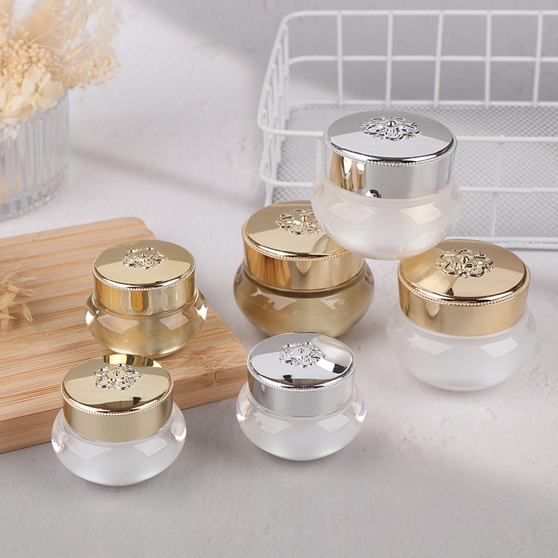 Luxury Skincare Bottles - Vasetti Vuoti in Acrilico per Crema