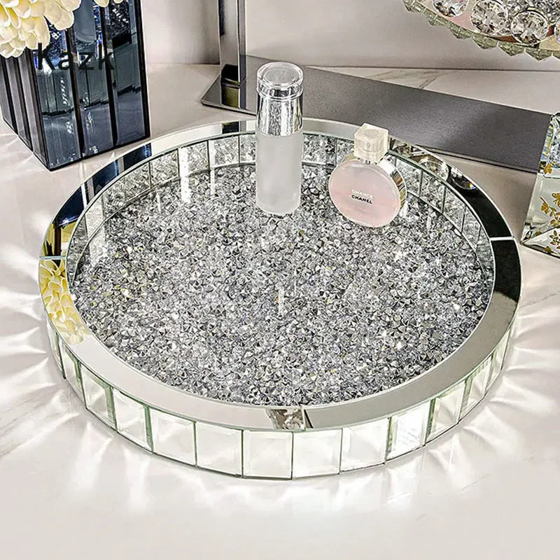 Luxury Skincare Bottles - Lussuosi vassoi portaoggetti in vetro con